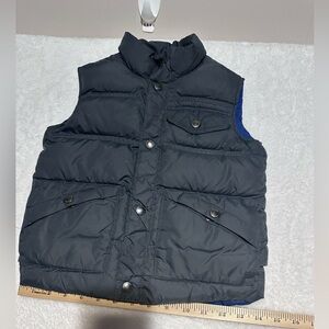 Lands' End Kids Navy Blue Down Fill Puffer Vest Size Small  4